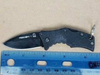 Cold Steel Micro Recon 1 Folding Knife,  Spear Point,  Tri - Ad Lock 27tds