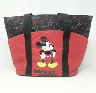 Disney Store Mickey Mouse Insulated Zip Cooler Tote Bag