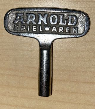 Vintage Arnold Toys Spielwaren Metal Wind - Up Toy Key