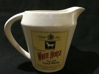 Wade White Horse Scotch Whisky Water Jug.  Collectable.  Ex.