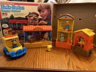 Mattel Hub - Bubs Happy Hollow Pre School Vintage Toy Play Set