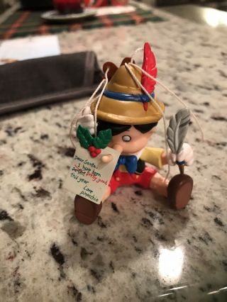 Disney Pinocchio Real Boy For Christmas Enesco Treasury Of Christmas Ornaments