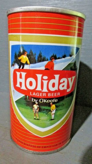 Holiday By Okeefe_ Canadian_ Wide Seam Steel Beer Can - [read Description] -