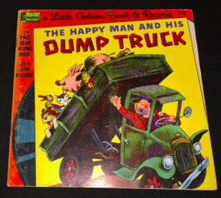 Disneyland Record Little Golden Book - The Happy Man & His Dump Truck