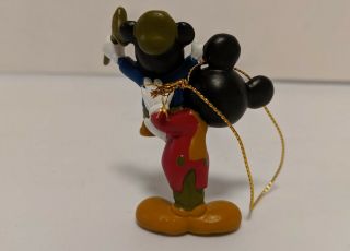 Disney ' s Christmas Carol Ornament Mickey Mouse Bob Cratchit Morty Tiny Tim Avon 3