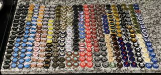 Qty 530 Various Beer Bottle Caps - - Crafts - Collectible