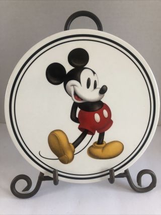 Disney Mickey Mouse 9” Round Ceramic Trivet