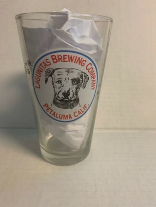 Lagunitas Brewing Company Pint Beer Glass Labrador Logo