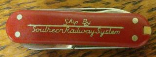 Southern Railway System,  Advertising Victorinox Swiss Army Knife,  58mm (2 - 1/4 ")