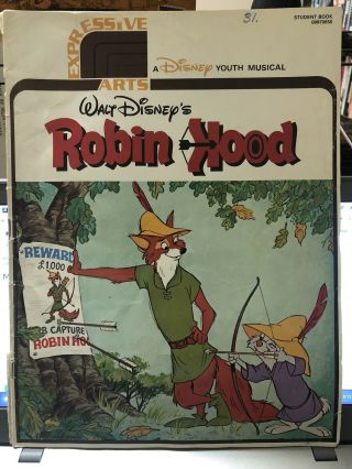 1978 Disney’s Robin Hood Youth Musical Folio