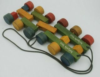 Vintage Holgate Toys 1950s Classic Wooden Toddler Pull Toy