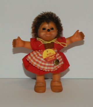 Vintage Steiff Mucki Hedgehog 4.  5 Inch Doll With Tag