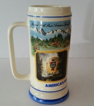 1987 Old Style Beer Stein Mug G Heileman Brewing Co Limited Edition 045769