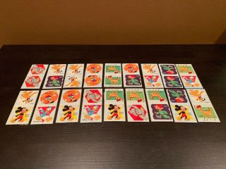 Vintage Disney Domino Card Set Of 18