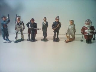 Barclay Manoil Lead Figures (6),  1 Other,  Circa 1940 