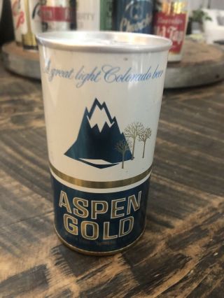 Usbc 35 - 36 Aspen Gold Brewed In Denver,  Co 12oz Steel Tab Beer Can