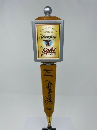 Yuengling Beer Tap Handle With 4 Sided Label Card
