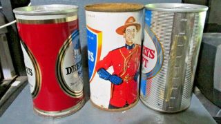 ASSORTED DREWRYS FLAT TOP & PULL TAB STEEL BEER CANS - [READ DESCRIPTION] - 2