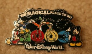 Walt Disney Trading Pin 2003 The Magical Place To Be Mickey Minnie Donald Goofy