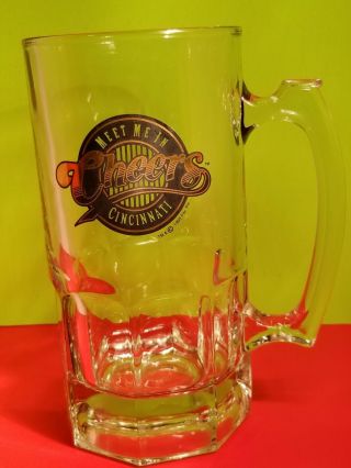 Cheers Tv Show Meet Me In Cheers Cincinnati Beer Glass Mug - Heavy Glass -