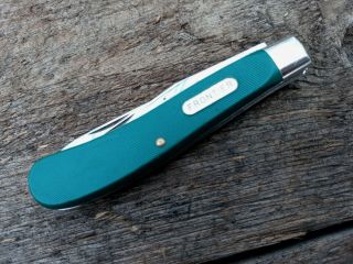 Frontier Imperial Trapper Ireland Green Vintage Folding 2 Blade Pocket Knife