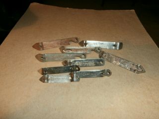 9 VTG can bottle openers various beer makers. 2