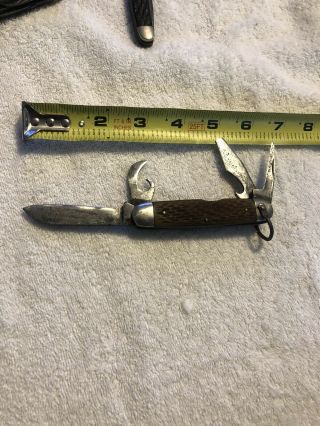 Vintage Schrade Cutlery Co.  Walden N.  Y.  4 Blade Pocket Tool Knife