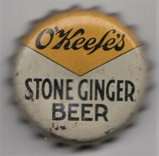 O’keefe’s Prohibition Era Soda – Cork Lined Crown – Stone Ginger - Toronto,  Canada