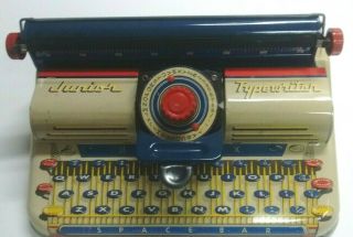Marx Jr Typewriter Tin Toy Litho Metal Box