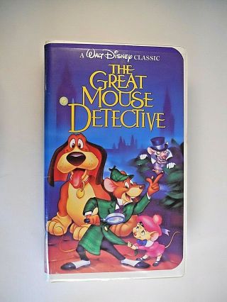 Great Mouse Detective (vhs 1999) Walt Disney Classics Black Diamond Edition 1360