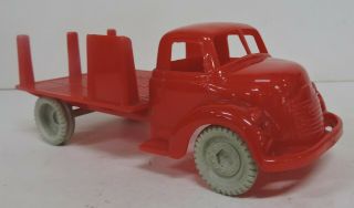 Vtg Marx Toys Red Plastic Truck