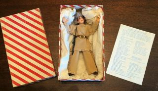 Flagg Davy Crockett Buckskin Doll Near With Box