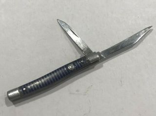Vintage Imperial /w Crown Folding Two Blade Pocket Knife Penknife Or Pen Knife