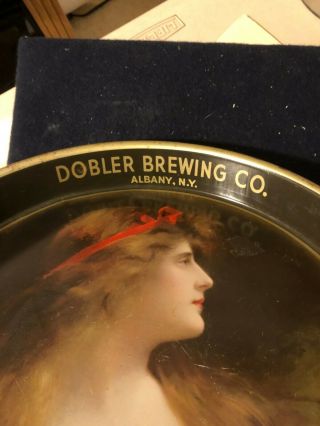 Vintage Dobler Brewing Co.  metal beer tray Albany NY 2