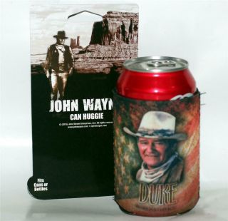 John Wayne The Duke American Legend Cowboy Can Koozie Coolie Holder Cooler