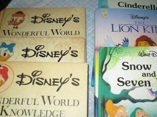 Disneys Wonderful World Of Knowledge Volume 1,  2 & 3,  4 Disney Classic Books