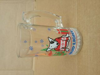 Budweiser Spuds Mackenzie 10 Oz.  Beer Glass Mug Dtd 1987 Bud Light (xmas Gifts)