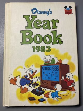 Vintage 1983 Disney’s Year Book,  Video Game Atari Focus Grolier