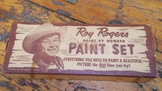 1954 Roy Rogers Paint By Number Set
