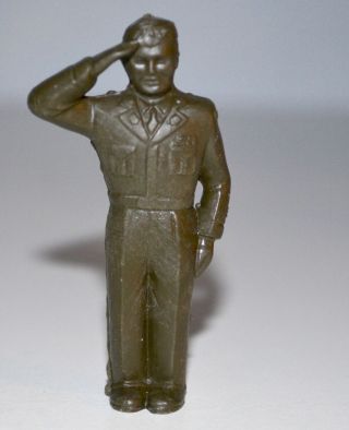 Rare Vintage 1950s Marx 60mm Army Saluting Plastic Playset Figure