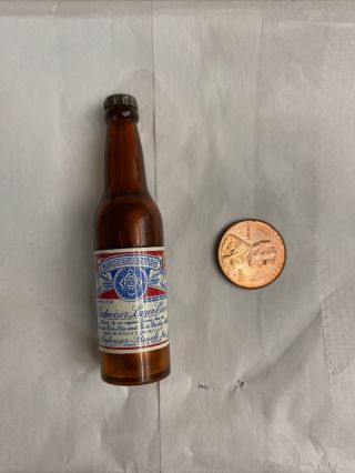 Vintage Kem Budweiser Beer Cigarette Bottle Lighter