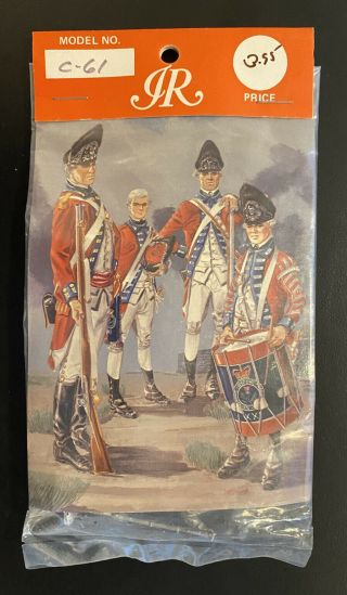 Imrie/risley Miniatures Toy Soldiers C61 British Fusiliers In America.