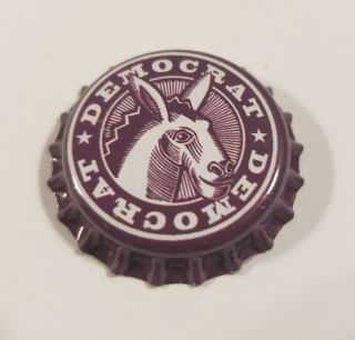 100 Democrat Home Brew Beer Bottle Crown Caps Purple Blue Donkey Decoration 3