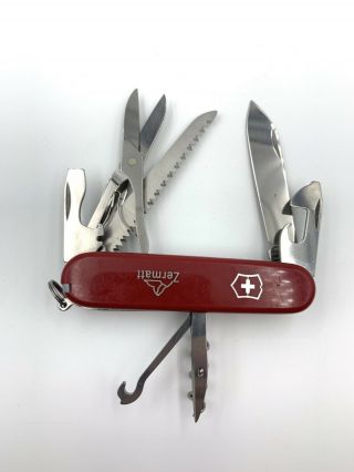 Victorinox Huntsman Zermatt Scales Swiss Army Pocketknife Red Personalized