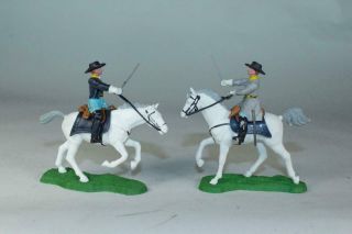 Britains Swoppets American Civil War Union Confederate Cavalry Officers