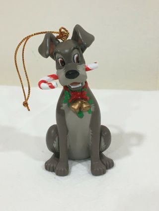Vintage Grolier Disney Christmas Ornament Tramp (approx 4”)