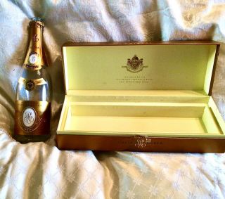 Louis Roederer Cristal Champagne Vintage 2000 Empty Bottle,  Box