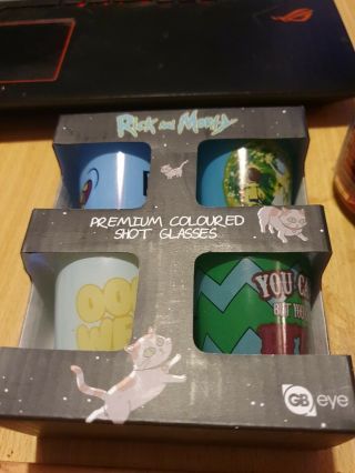 Rick And Morty Premium Coloured Shot Glasses