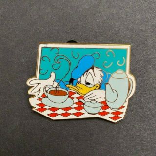 Disney Surprise Pin Le 1000 — Sleepy Donald Duck Drinking Coffee Zzzz (2005)