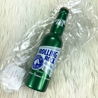 Rolling Rock Extra Pale Green Wooden Bottle Beer Tap Handle 9.  5 "